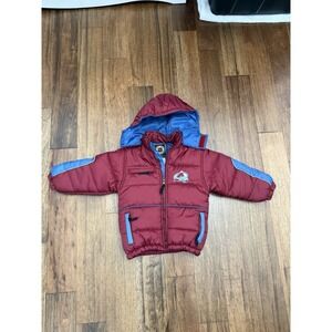 Vintage Colorado Avalanche Kids 5-6 Pro Stuff Reversible Puffer Jacket